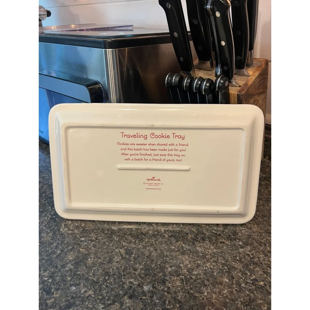 Hallmark Traveling Cookie Ceramic Tray